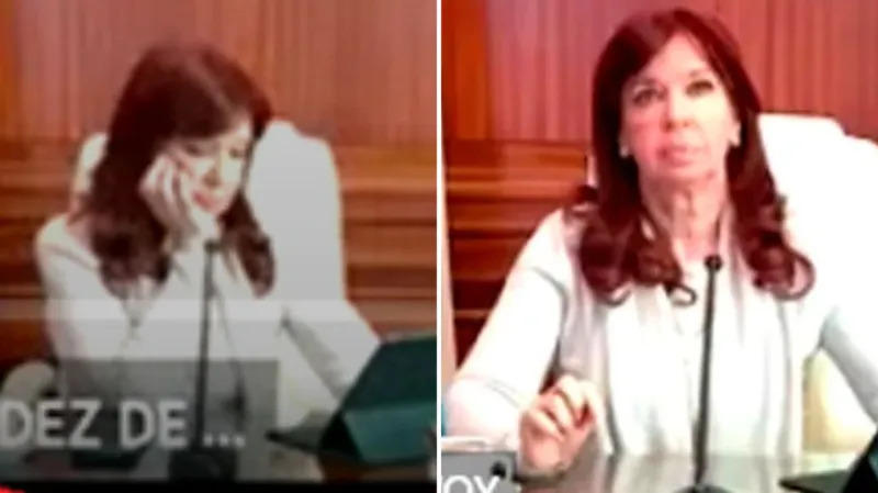 Carcajadas y dedo levantado: los gestos de Cristina Kirchner en la audiencia por la causa Vialidad