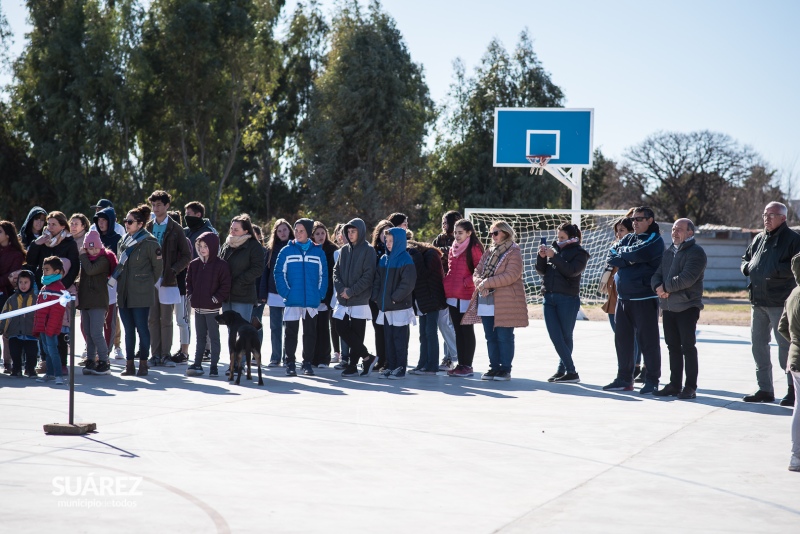 Se inauguró un playón deportivo en Santa Trinidad