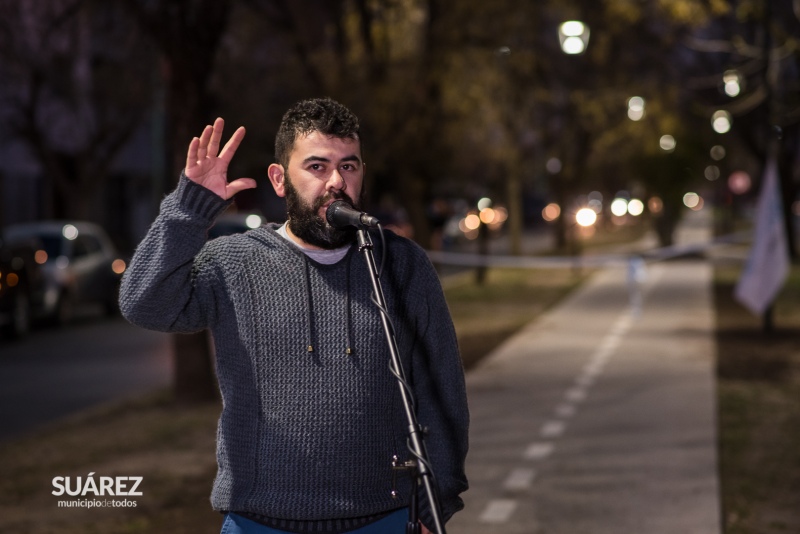 Moccero inauguró la bicisenda de Sixto Rodríguez acompañado por sus funcionarios