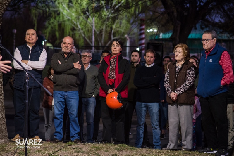 Moccero inauguró la bicisenda de Sixto Rodríguez acompañado por sus funcionarios