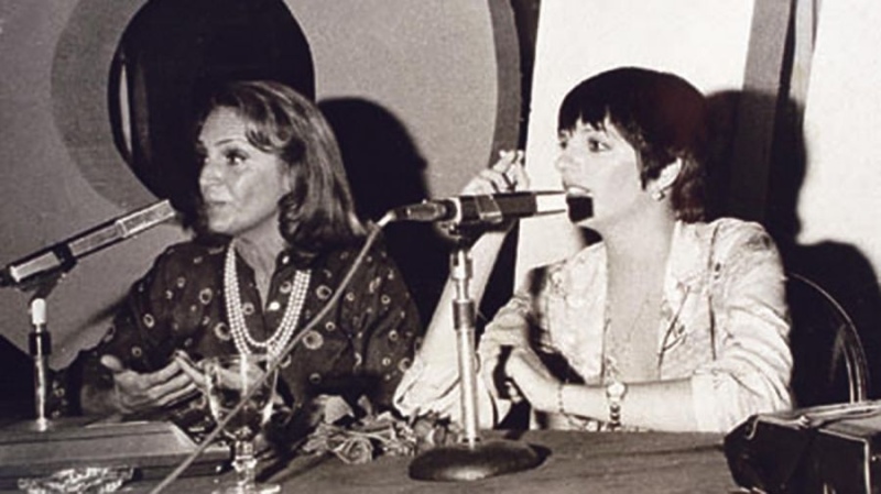 Junto a Liza Minelli