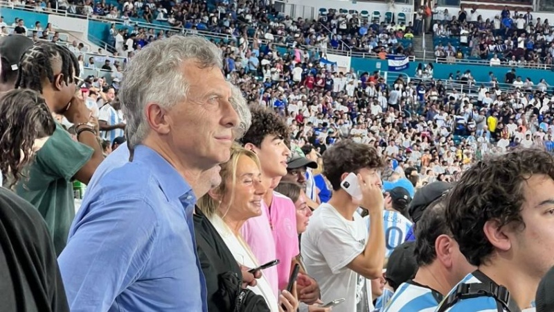 Mauricio Macri fue a ver a la Selección en Miami y la reacción de los hinchas se volvió viral