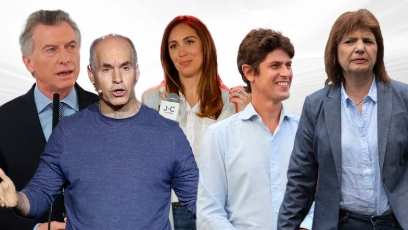 Mauricio Macri, Horacio Rodríguez Larreta, María Eugenia Vidal, Patricia Bullrich y Martín Lousteau