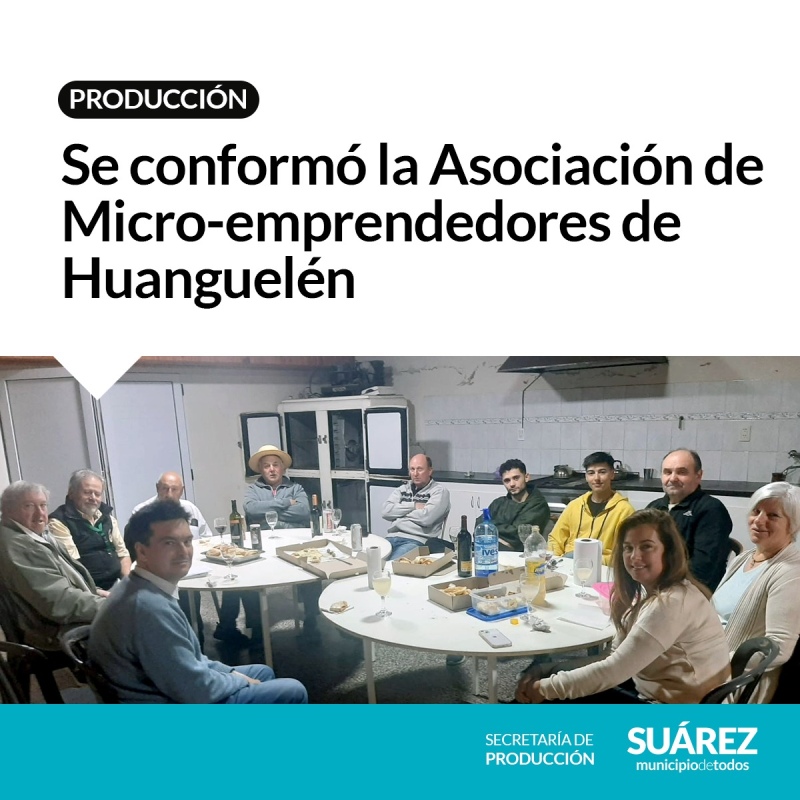 Se conformó la Asociación de Micro-emprendedores de Huanguelén