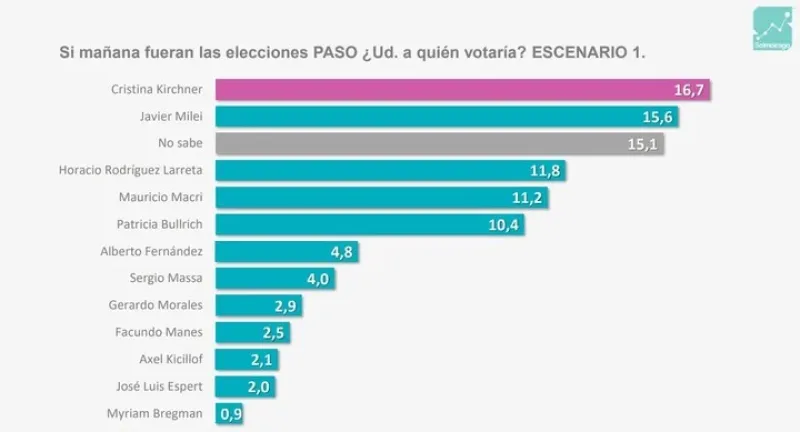  La última encuesta nacional de Solmoirago. El voto de los candidatos en una PASO.