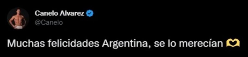 El sentido mensaje del Canelo Álvarez luego de la consagración de Messi en Qatar
