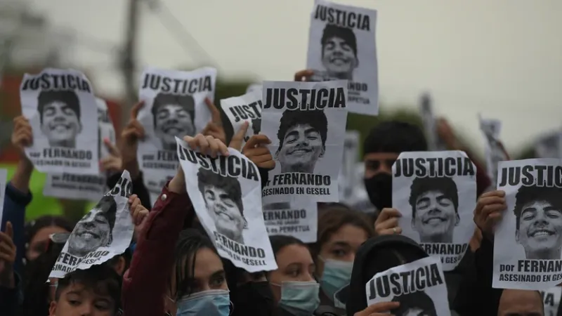  Enero de 2022: manifestación en Villa Gesell por el segundo aniversario del crimen 