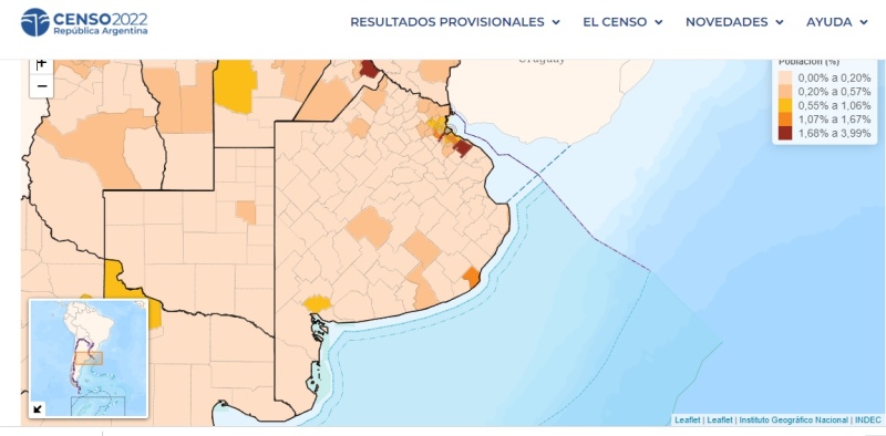 ¿Cuántos habitantes tiene cada uno de los 135 municipios bonaerenses?