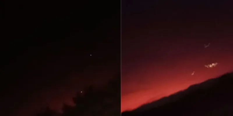 Aparecieron extrañas luces en el cielo y aseguran que podrían tratarse de OVNIS: “Volaba bajo”