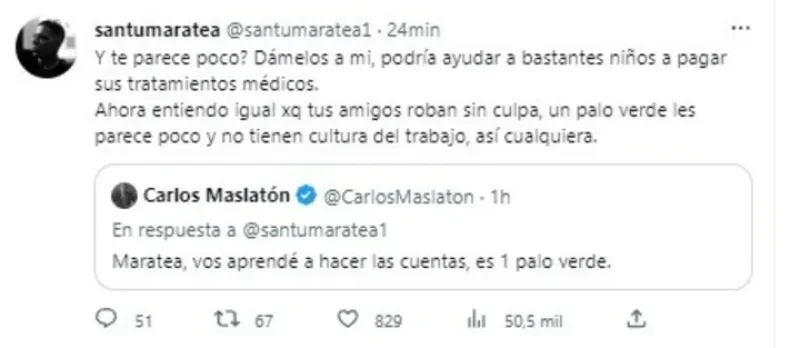 ”¿Te parece poco?”: fuerte cruce entre Santiago Maratea y Carlos Maslatón por la fortuna de Máximo Kirchner