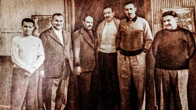  Guillermo Patricio Kelly, Pedro Gomiz, José Espejo Héctor Cámpora, Jorge Antonio y John William Cooke, los que huyeron la madrugada del 18 de marzo de 1957.