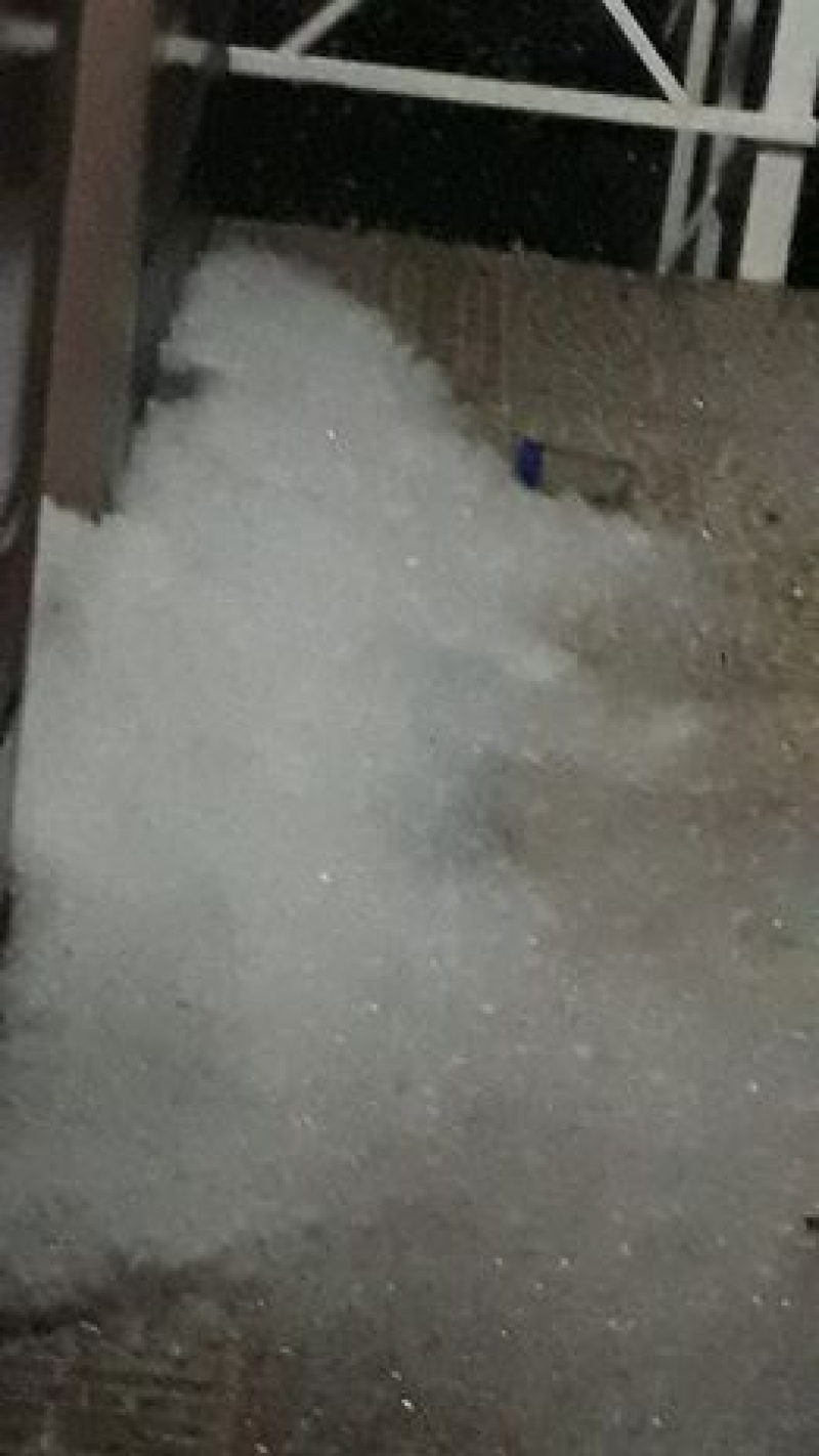 Fuerte temporal de lluvia y granizo azotó la zona serrana