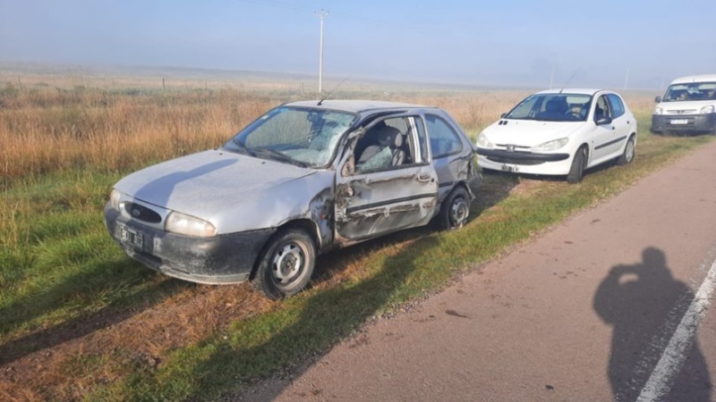 Ruta 3: dos choques consecutivos involucraron a diez vehículos