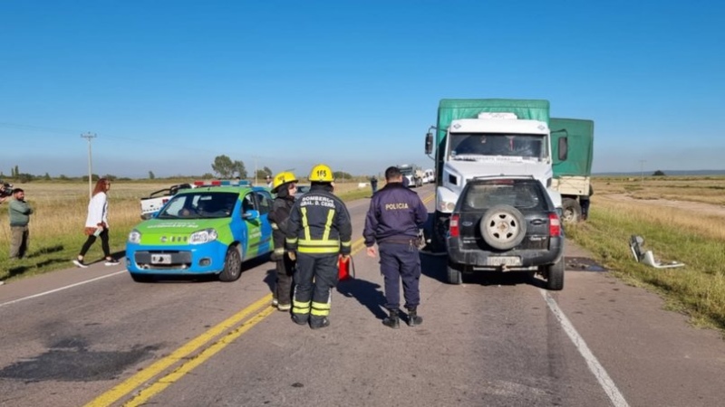 Ruta 3: dos choques consecutivos involucraron a diez vehículos