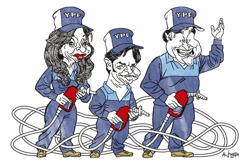 Cristina Kirchner, Axel Kicillof y Carlos ZanniniAlfredo Sábat