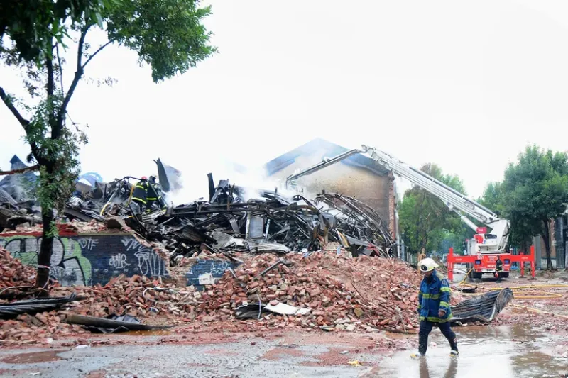 El depósito de Iron Mountan tras el incendio