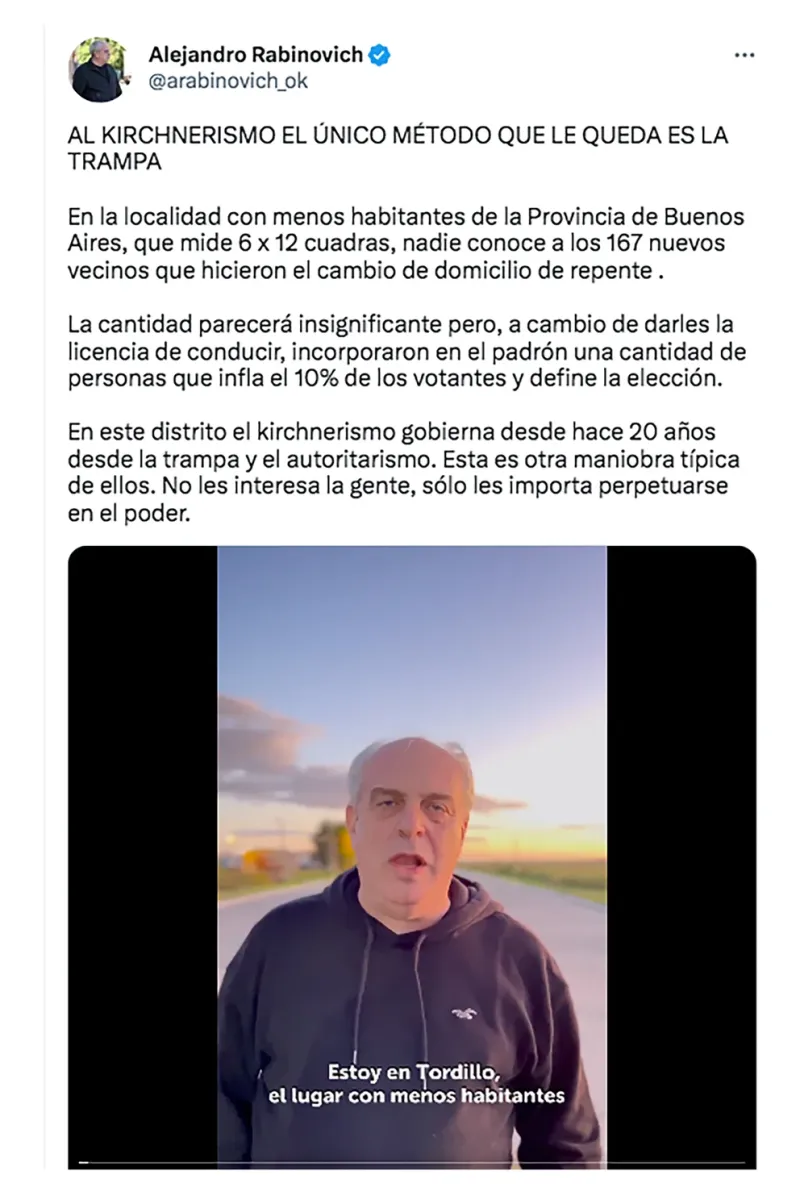  La publicación de Alejandro Rabinovich