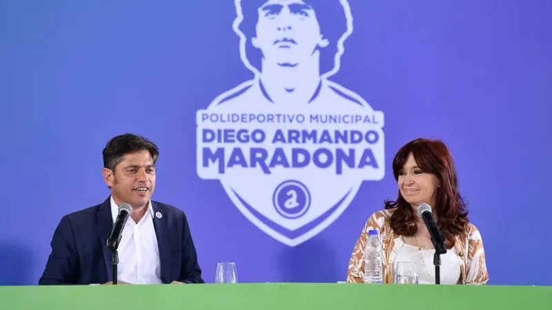 Cristina Kirchner junto al nombre propio que mejor mide en el kirchnerismo después de ella: Axel Kicillof