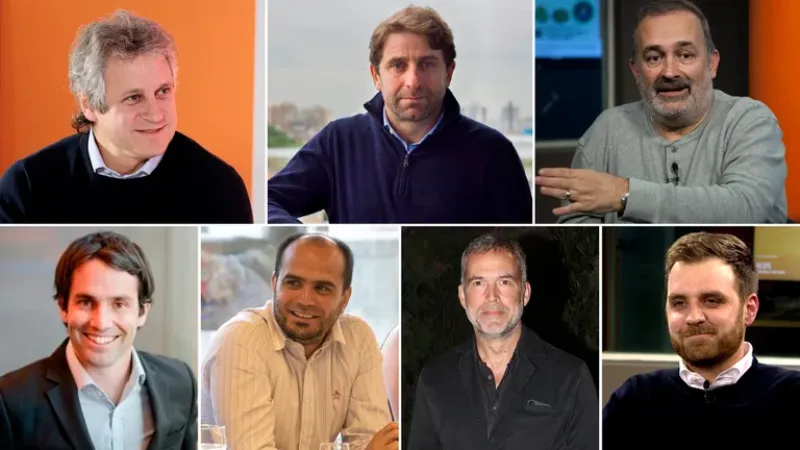  La mesa chica de Larreta: Felipe Miguel, Fernando Straface, Eduardo Macchiaveli, Federico Di Benedetto, Christian Coelho, Augusto Rodríguez Larreta y Emmanuel Ferrario.