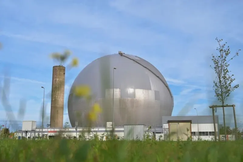  La planta de energía atómica, en Francia. 