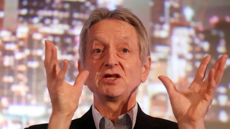 El pionero de la inteligencia artificial Geoffrey Hinton habla en la Cumbre Financiera y de Riesgo de Thomson Reuters en Toronto, 4 de diciembre de 2017