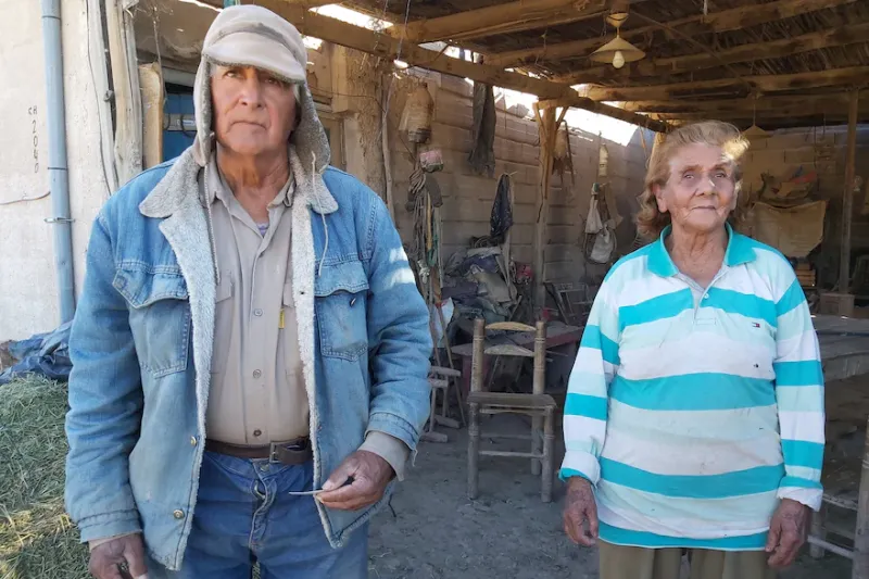 Los hermanos Díaz: Francisca, de 91 años, y Florencio, de 80 años