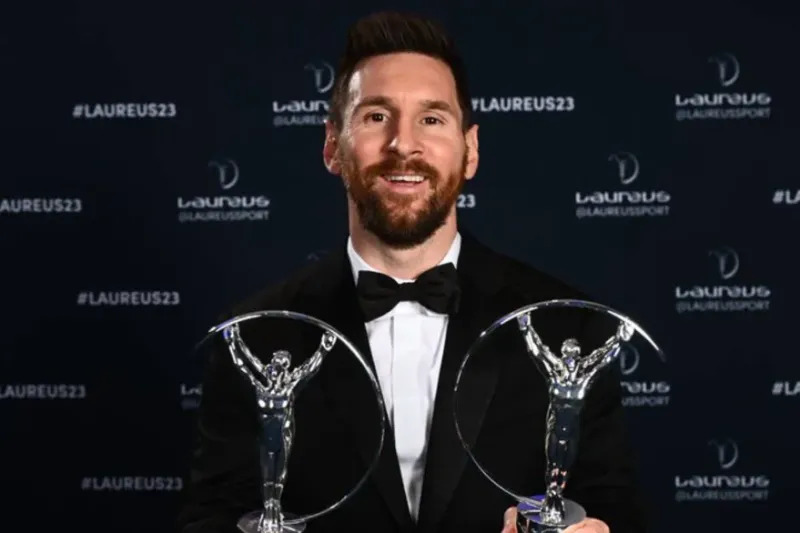 Lionel Messi, con los premios