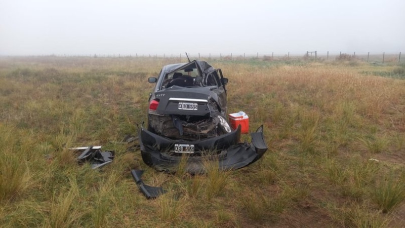 Una familia resultó herida tras un choque en la ruta 33, cerca de Pigüé