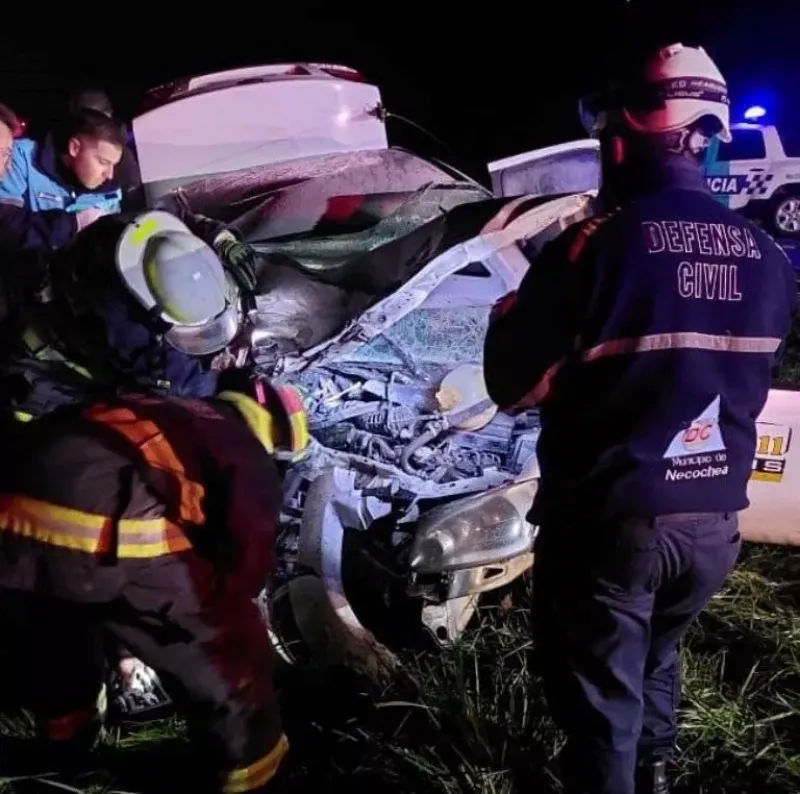 Dos muertos y cinco heridos en un choque frontal en ruta 228