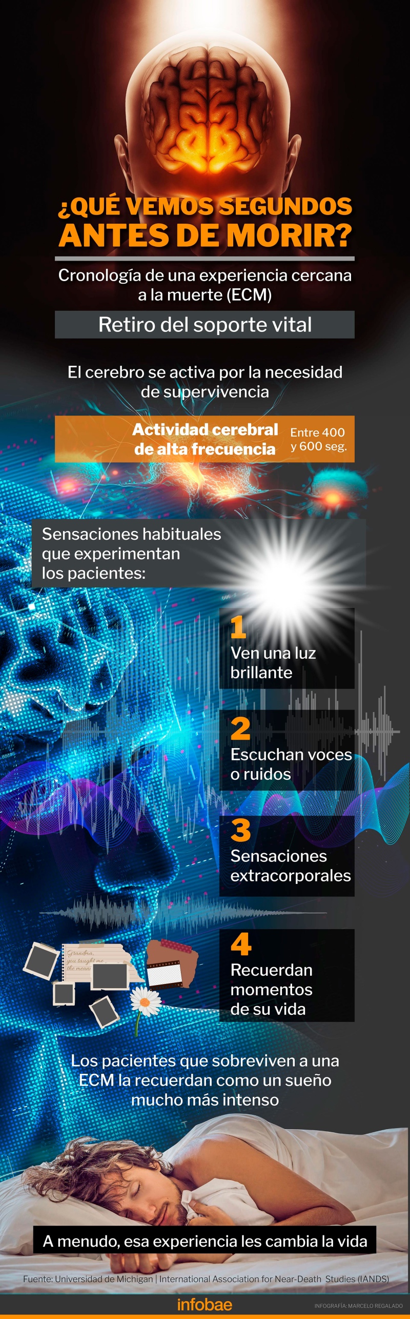 La luz al final del túnel es real: ¿qué vemos segundos antes de morir?