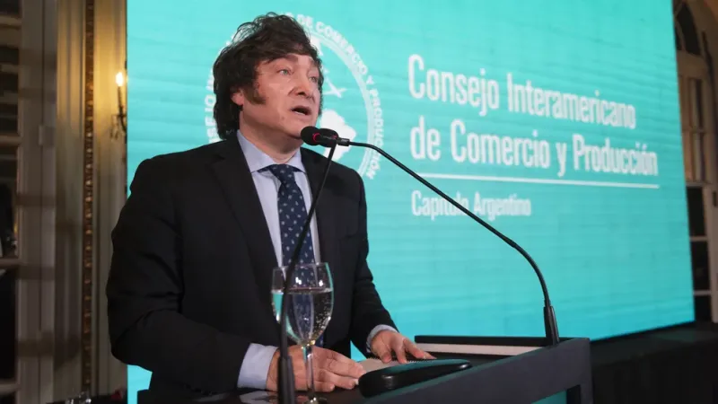 Javier Milei en el Cicyp