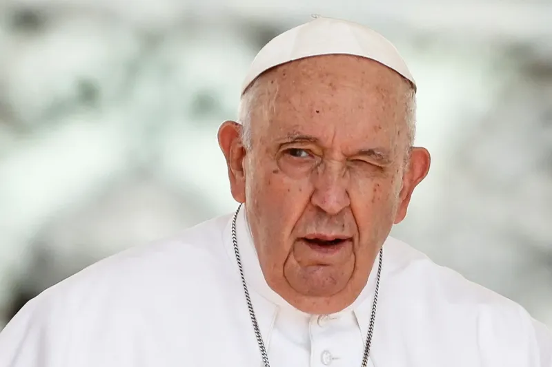 El Papa durante la Audiencia General, en el Vaticano, este miércoles