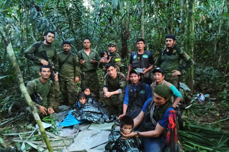 Después de 40 días encuentran con vida a los cuatro niños perdidos en la selva del Guaviare.