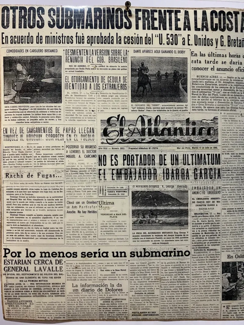  La noticia en el diario El Atlántico de Mar del Plata