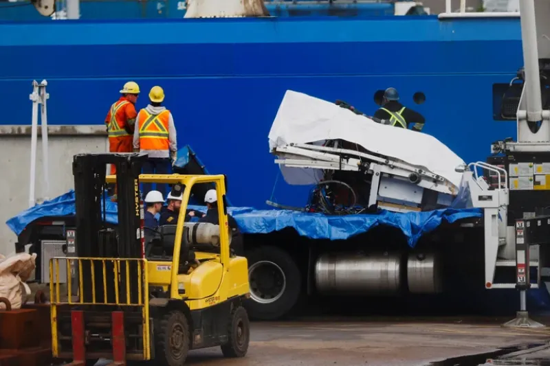 El barco Horizon Arctic trasladó los restos de Titan a Canadá