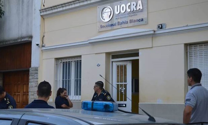 Otra vez en la Uocra: Ataque a balazos en la puerta del sindicato bahiense