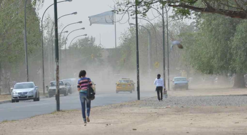 Alerta amarilla por fuertes vientos para la zona