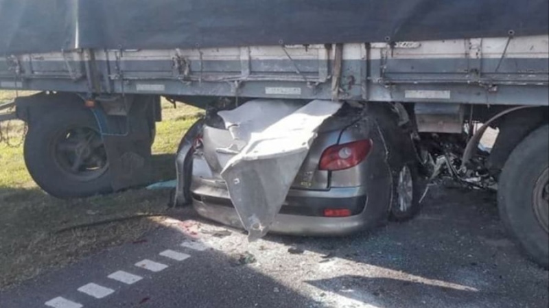  Trágico accidente en la autopista Rosario-Buenos Aires a la altura de Ramallo. FOTO: El Ciudadano