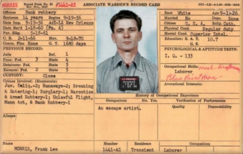 El hombre que logró escapar de Alcatraz manda una carta 55 años después