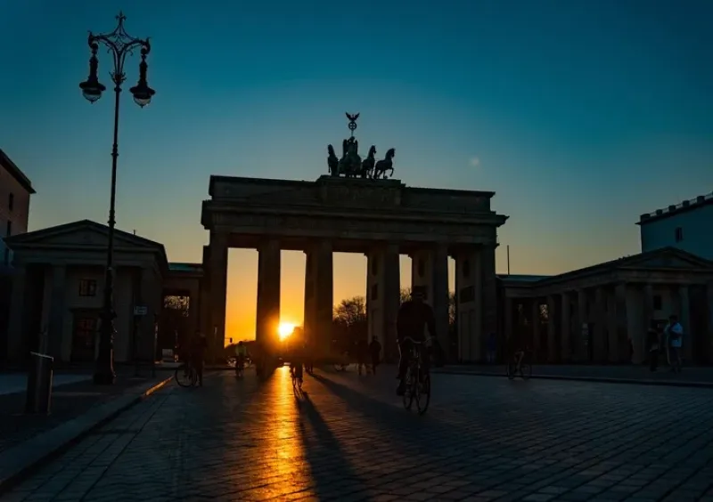 Puerta de Brandenburgo, en Berlín. Alemania flexibiliza las condiciones para vivir y trabajar en el país. Foto: Archivo.