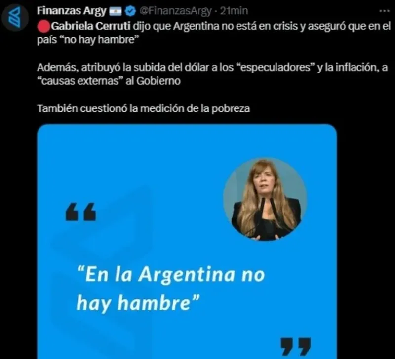  GABRIELA CERRUTI FUE DURAMENTE CRITICADA EN REDES SOCIALES