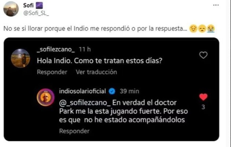 El Indio Solari generó preocupación: ”El doctor Park me la está jugando fuerte”