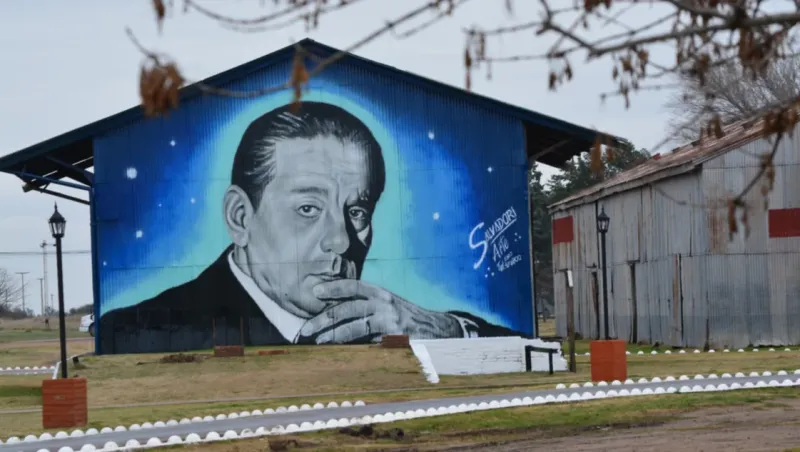 El mural creado por Raúl Salvadori en Jacinto Aráuz. Créditos: María del Carmen Subotich.