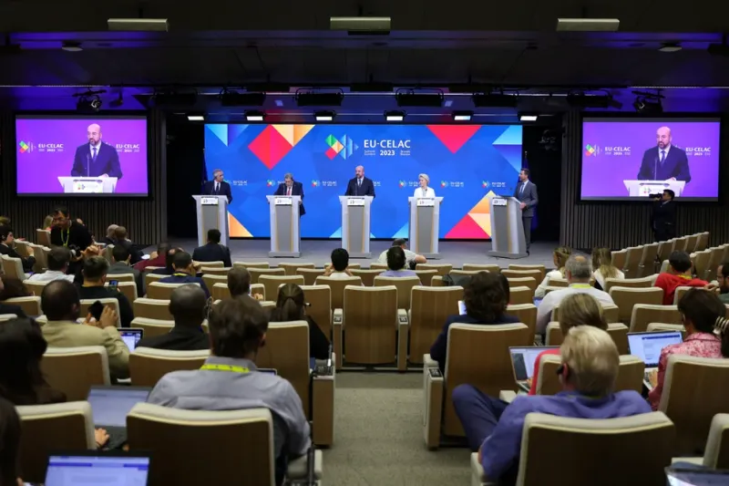  La Cumbre UE-CELAC mencionó a las Islas Malvinas como territorio en disputa. REUTERS/Johanna Geron