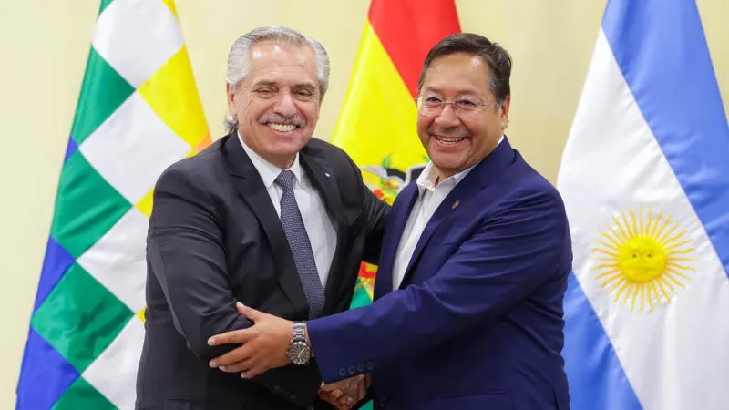  Alberto Fernández y Luis Arce, el presidente de Bolivia