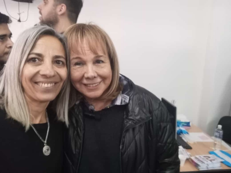 Eugenia Perez con Nidia Moirano