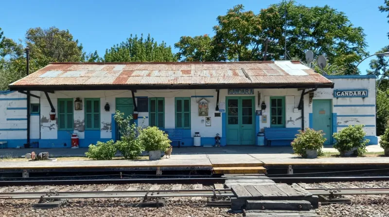 La estación de tren de Gándara, uno de los hitos del pueblo.