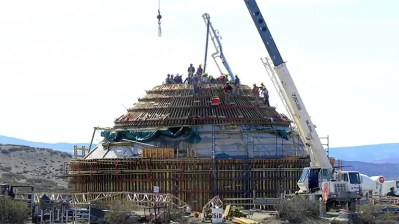 La construcción de la base china en Las Lajas, Neuquén