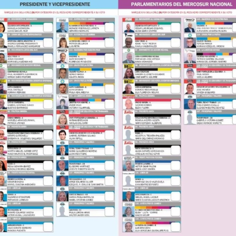 Los presidiarios votaron con lista única