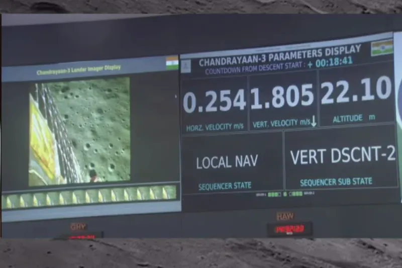  La India se convirtió en la cuarta nación del mundo, junto con EEUU, Rusia y China, en marcar su presencia en la Luna (ISRO/ Europa Press)